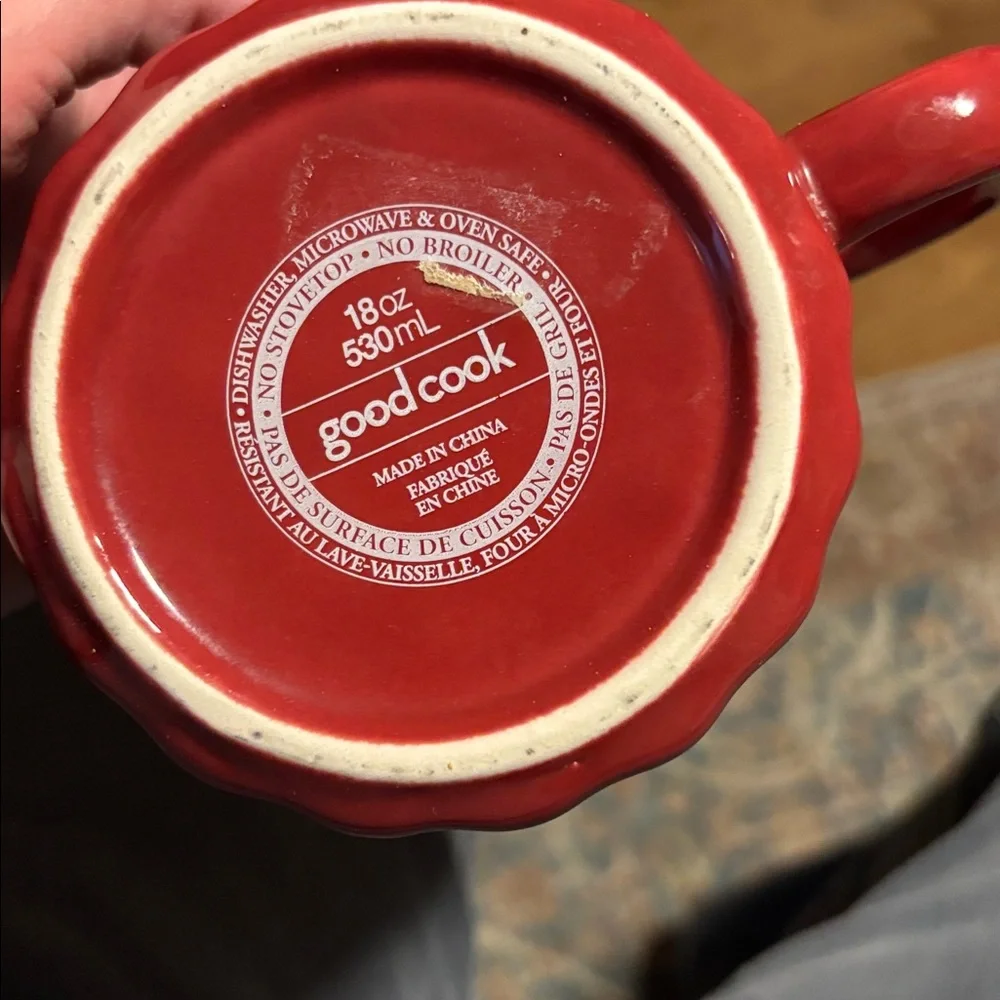 Red Ceramic Mug-18 oz Good Cook